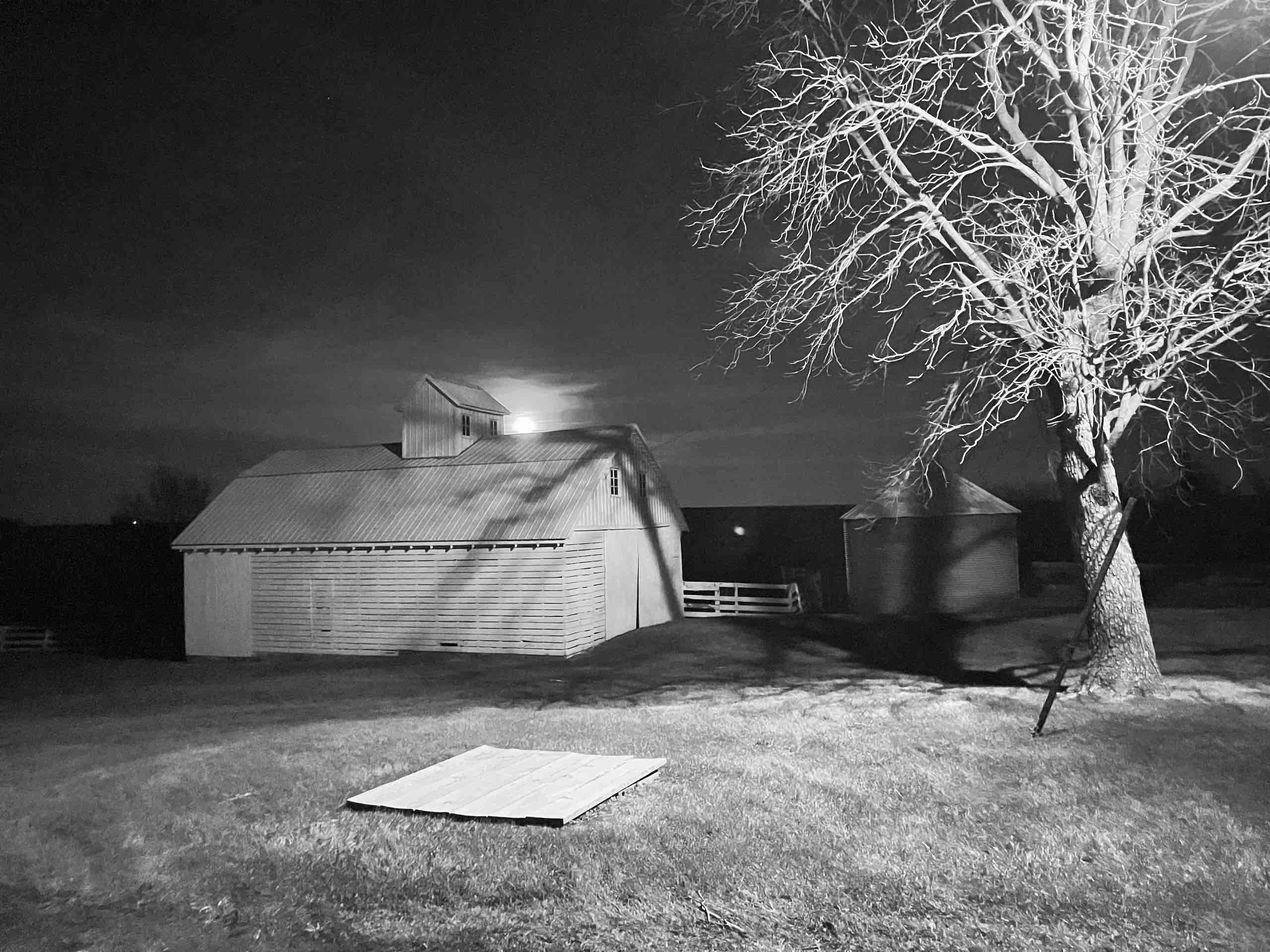 Moon Over Corn Crib